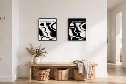 Signature Daily Affirmation Wall Art Set of 2 | 9”× 12”Framed